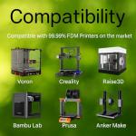 Cyan PLA+PRO 3D Printer Filament, 1.75mm