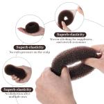 10-Pack Medium Hair Bun Maker Tools