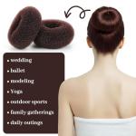 10-Pack Medium Hair Bun Maker Tools