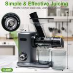 OLIXIS Slow Cold Press Juicer with Wide Feed Chute