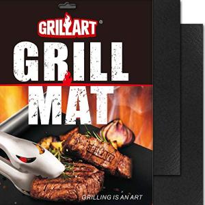 GRILLART Nonstick BBQ Grill Mats - Set of 2