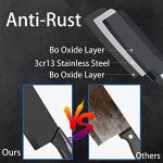 Magicorange 7-Piece Black Stainless Steel Knife Set