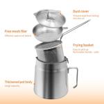 68oz Stainless Steel Oil Filter Pot and Strainer