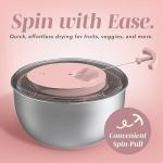 Stainless Steel Salad Spinner - 5 Qt Capacity