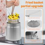 68oz Stainless Steel Oil Filter Pot and Strainer