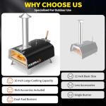 PIZZELLO 16" Outdoor Multi-Fuel Pizza Oven