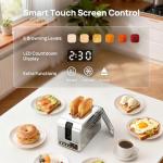 925W 2-Slice Toaster with Digital Timer and Anti-Jam