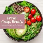 Stainless Steel Salad Spinner - 5 Qt Capacity