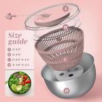 Stainless Steel Salad Spinner - 5 Qt Capacity
