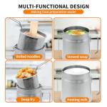 68oz Stainless Steel Oil Filter Pot and Strainer