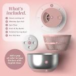 Stainless Steel Salad Spinner - 5 Qt Capacity