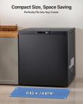 5 Cu Ft Compact Chest Freezer for Garage