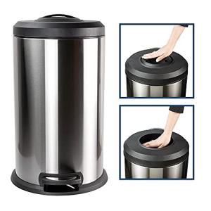Premium Stainless Steel 40L Pedal Trash Bin