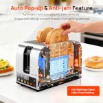 925W 2-Slice Toaster with Digital Timer and Anti-Jam