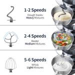 GEFT 6 QT Tilt-Head Stand Mixer, Black