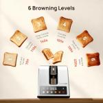 925W 2-Slice Toaster with Digital Timer and Anti-Jam