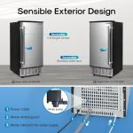 ICEPURE 15-Inch Under Counter Ice Maker, 90 lbs/Day