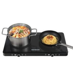 BISTROOM 1800W Double Induction Cooktop with Timer