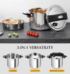 KOCH SYSTEME CS 8.5 Quart Stainless Steel Pressure Cooker