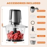 OLIXIS 450W Electric Food Processor and Meat Grinder