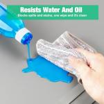 Raised Under Sink Mat, Waterproof Silicone, Light Grey