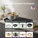 BISTROOM 1800W Double Induction Cooktop with Timer