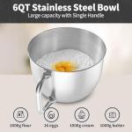 GEFT 6 QT Tilt-Head Stand Mixer, Black