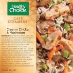 Healthy Choice Creamy Chicken Mushroom Steamers Meal