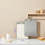 Double-Sided Stainless Steel Cutting Board with Handle