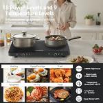 BISTROOM 1800W Double Induction Cooktop with Timer