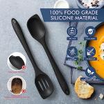 Heat Resistant Silicone Cooking Spoon Set, 12.5
