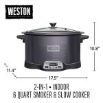 Weston 2-in-1 Electric Smoker & Slow Cooker