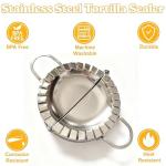 Stainless Steel Tortilla Crimper and Sealer Set