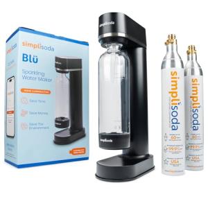 Simpli Soda BLÜ Sparkling Water Maker - Black