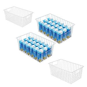 Upright Freezer Organizer Bins with Handles - 4 Pack