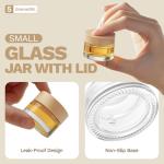 12 Pack of 5ml Glass Jars with Wooden Lids