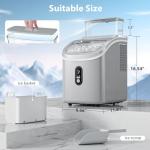 Portable Countertop Ice Maker with Self-Cleaning функции