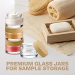 12 Pack of 5ml Glass Jars with Wooden Lids