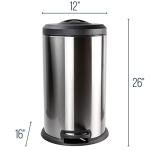 Premium Stainless Steel 40L Pedal Trash Bin