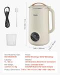 VEVOR 8-in-1 Nut Milk Maker and Blender