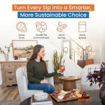 Simpli Soda BLÜ Sparkling Water Maker - Black