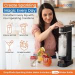 Simpli Soda BLÜ Sparkling Water Maker - Black