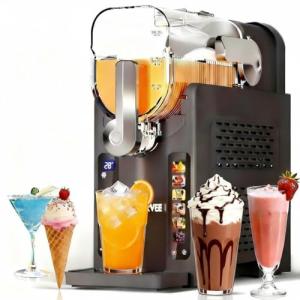 Garvee Slushie Machine for Home No Ice Needed, Frozen Drink Maker with LED Display & 6 Pre-Set Programs, 70 oz Large Capacity for Frozen Margaritas,Frappés,Ice Cream, Dark Gray