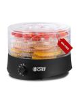 Commercial Chef Food Dehydrator, Five 9.25” BPA-Free Plastic Trays, Dehydrates and Dries Meat, Fruit, Veggies and Jerky, 280W Dehydration Machine, Adjustable Thermostat, CCD100B6, Black