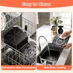 NEWBULIG Air Fryer，4QT Small AirFryer with Easy View Window and Interior Light, Digital Touchscreen with 8 Presets for Custom Cooking, Nonstick and Dishwasher Safe Basket, White