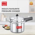 Prestige PRP3 Pressure Cooker, 3 Liter, Silver, Aluminum