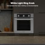 24" Electric Wall Oven, ETL Certified, ThermoMate 2.8 Cu.ft. Electric Wall Oven with 5 Cooking Functions, Built-in Ovens with Anti-Mistouch Knob, Stainless Steel