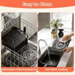 NEWBULIG Air Fryer，4QT Small AirFryer with Easy View Window and Interior Light, Digital Touchscreen with 8 Presets for Custom Cooking, Nonstick and Dishwasher Safe Basket, Black