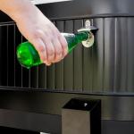 Permasteel 120-Qt Rolling Ice Chest, Portable Patio Party Bar Drink Cooler Cart with Wheels, Drink Dividers - Perfect for Outdoor or Indoor Entertaining, and Parties, Black