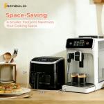 NEWBULIG Air Fryer，4QT Small AirFryer with Easy View Window and Interior Light, Digital Touchscreen with 8 Presets for Custom Cooking, Nonstick and Dishwasher Safe Basket, Black